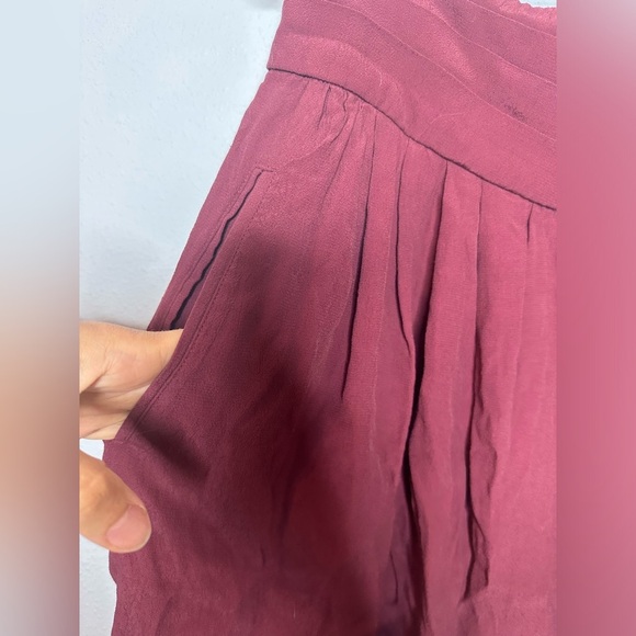 Comptoir Des Cotonniers Elegant Burgundy Women's Skirt size 44 - Picture 3 of 7